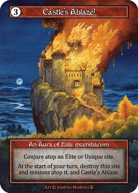 Castle's Ablaze!