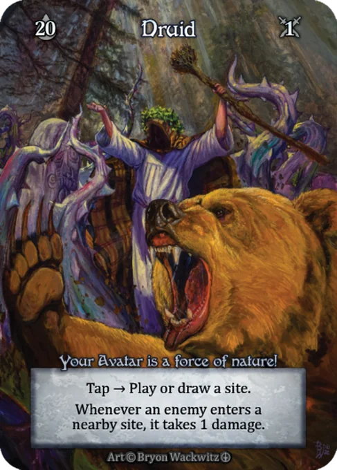 Druid, back face