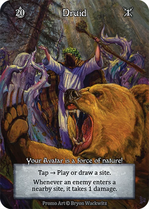 Druid, back face